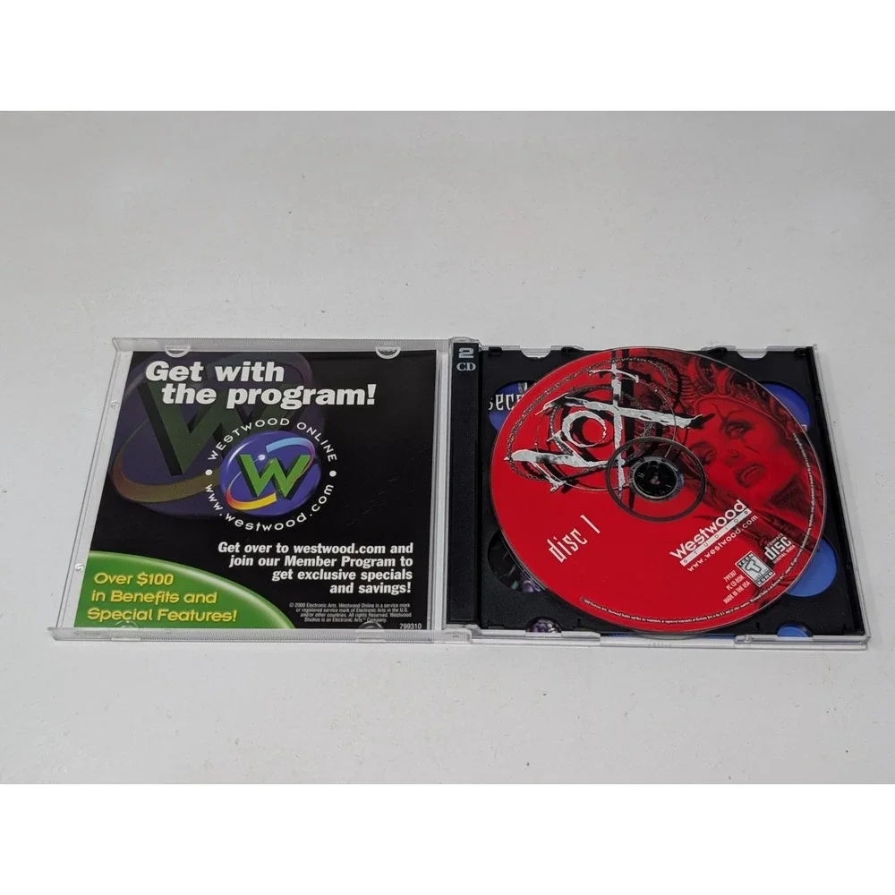 Nox PC CD-ROM 2000 Westwood Studios Action RPG 2-Disc Set Vintage Video Game